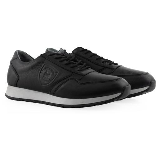 MegaCrest Classic - Siyah Arma Detaylı Deri Sneaker