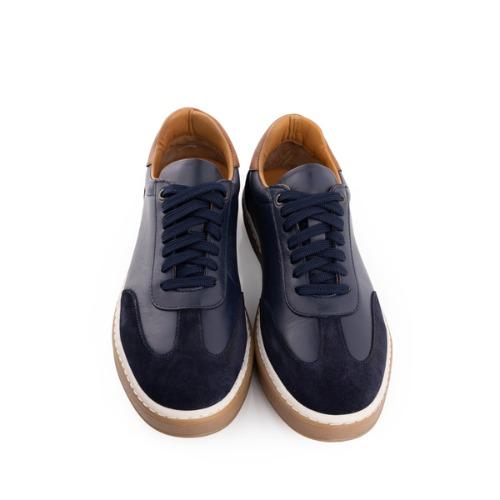 MegaRetro Navy - Lacivert Süet Detaylı Gum Taban Sneaker