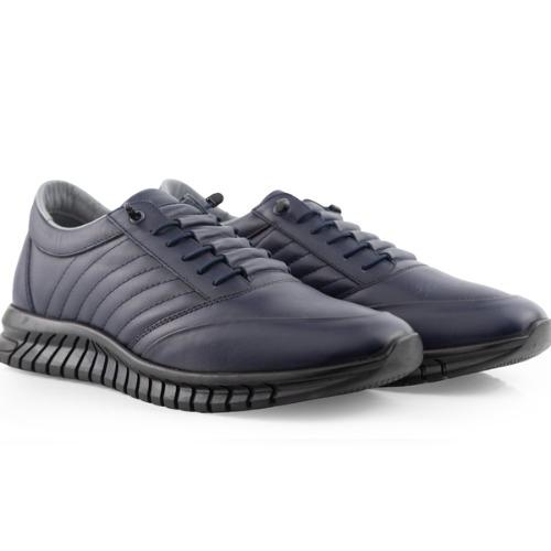 MegaFlex Quilt - Lacivert Kapitone Dikişli Comfort Ayakkabı